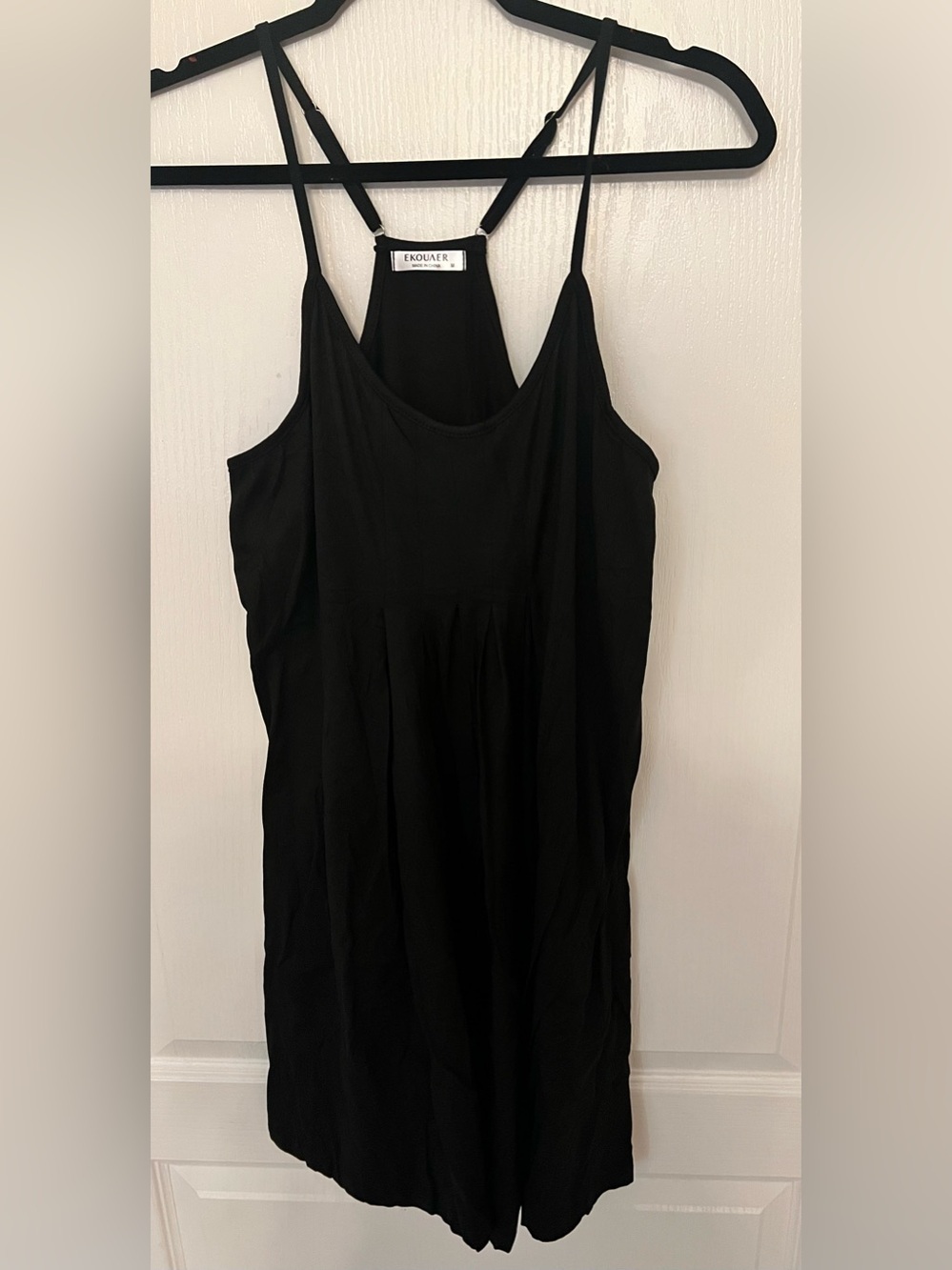 Two Racer back slip pajamas black/constellations